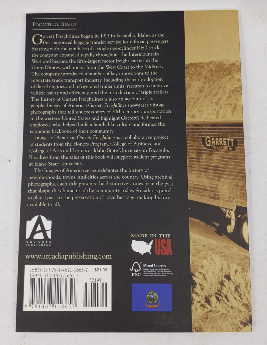 Garrett Freightlines Paperback Book EX