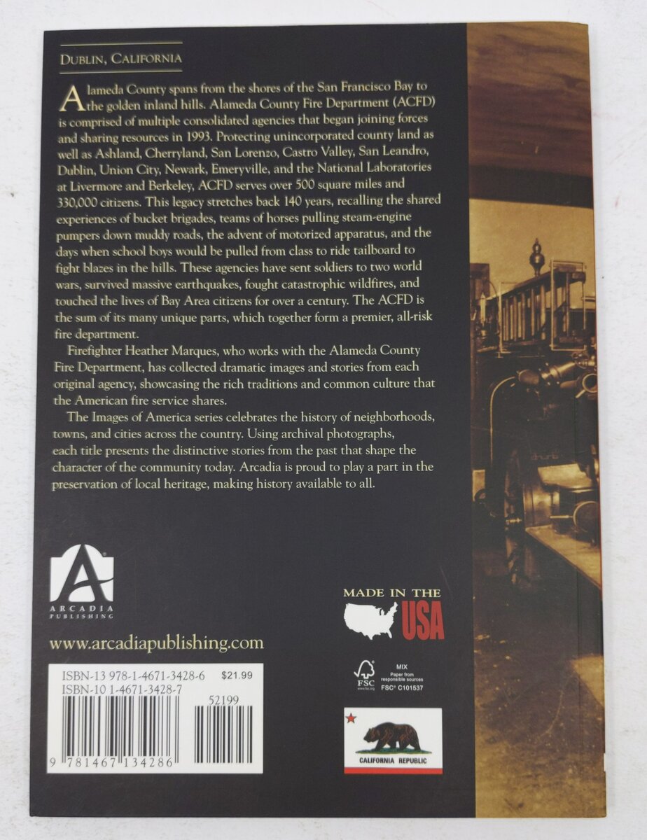 Alameda County Fire Department  Paperback Book By Firefighter Heather Marques EX