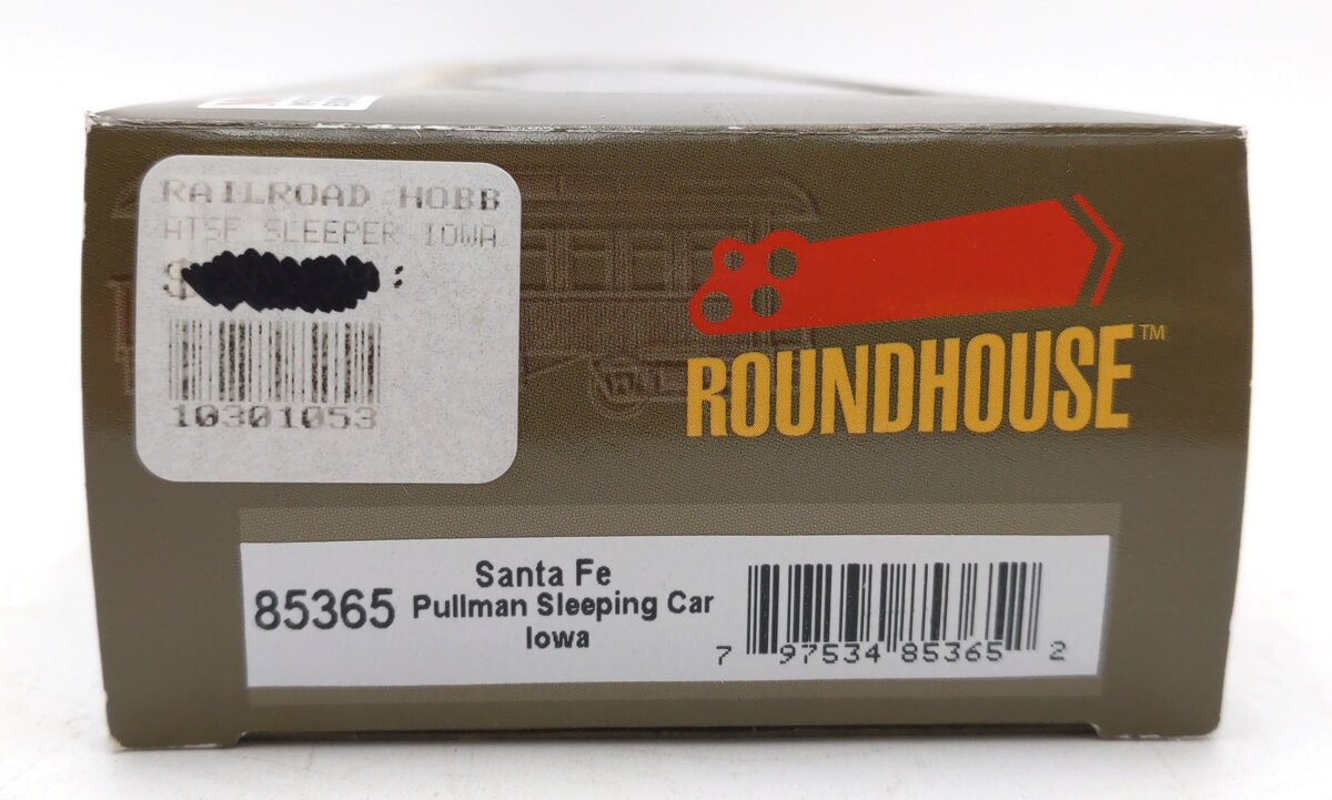 Roundhouse 85365 HO Santa Fe 'Iowa' RTR 85' Pullman Palace Sleeper Car