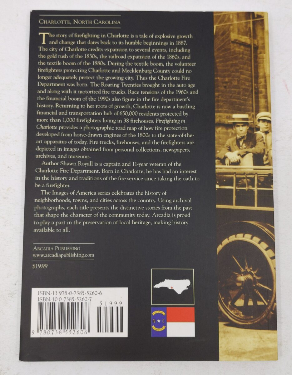 Firefighting in Charlotte Paperback Book By Shawn Royall EX