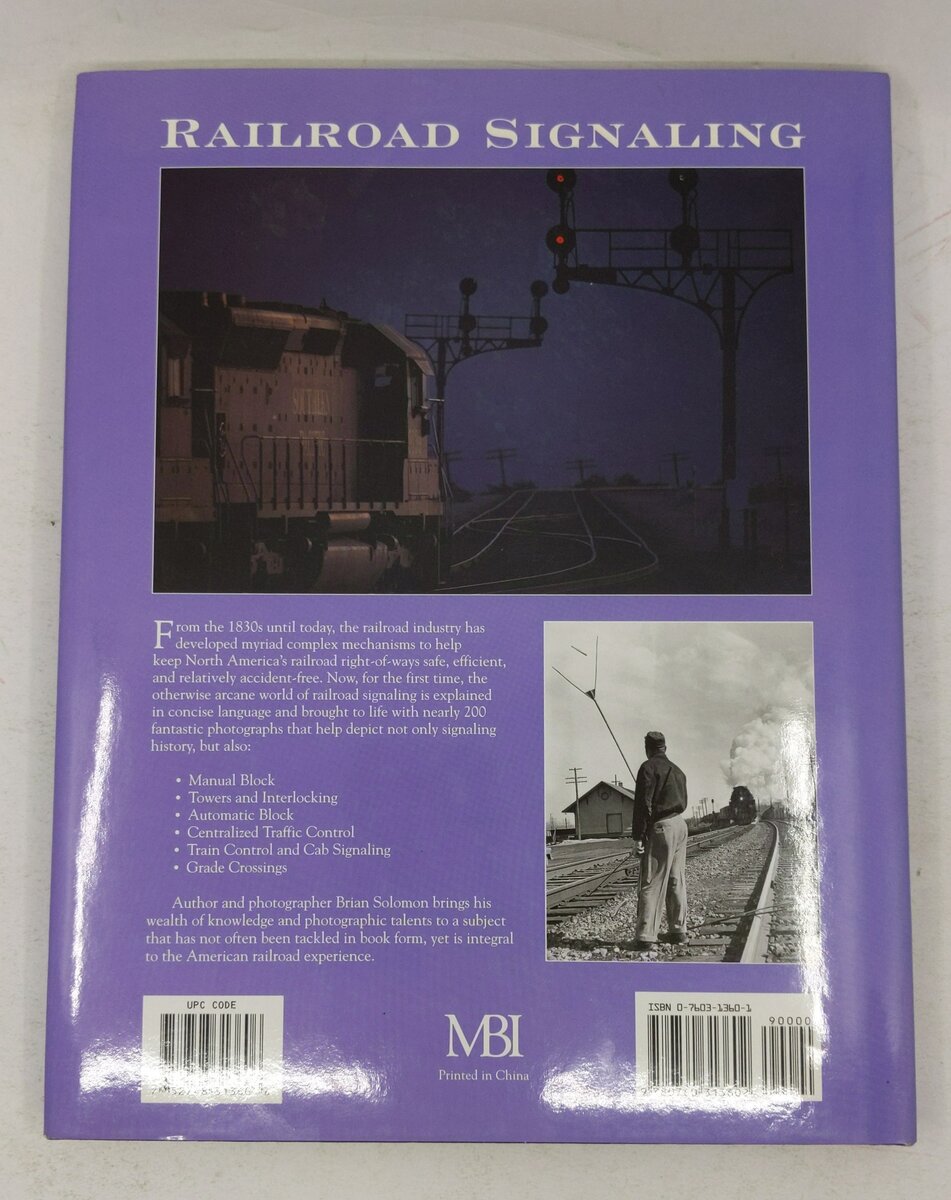 Railroad Signaling Hardcover Book By Brian Solomon VG