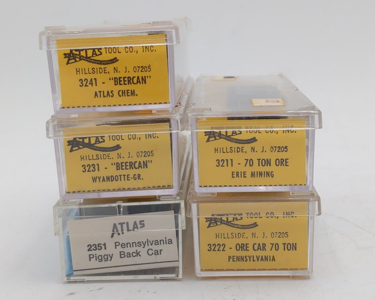 Atlas Assorted N Scale Freight Cars: 50500, 1082, 2308, 78564 & 63846 [5] EX