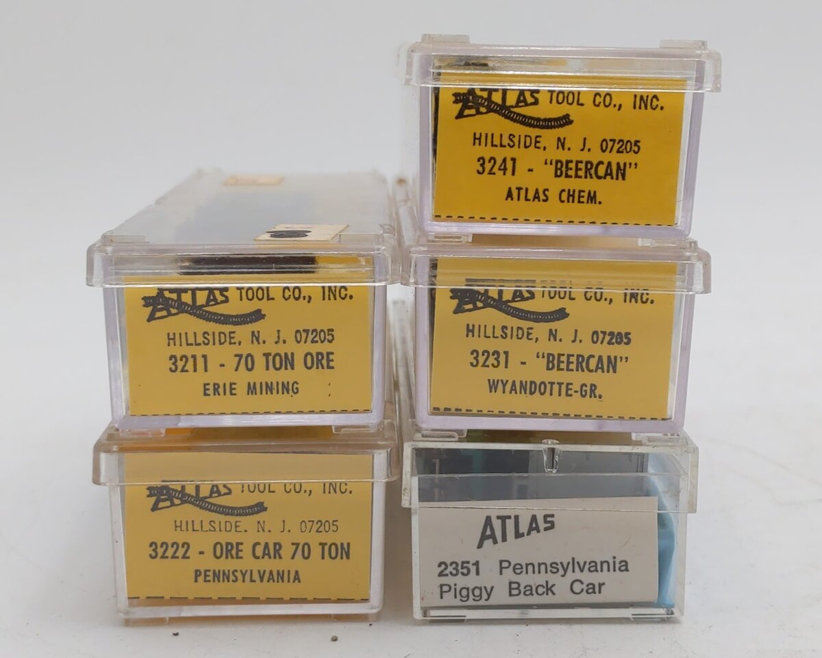 Atlas Assorted N Scale Freight Cars: 50500, 1082, 2308, 78564 & 63846 [5] EX