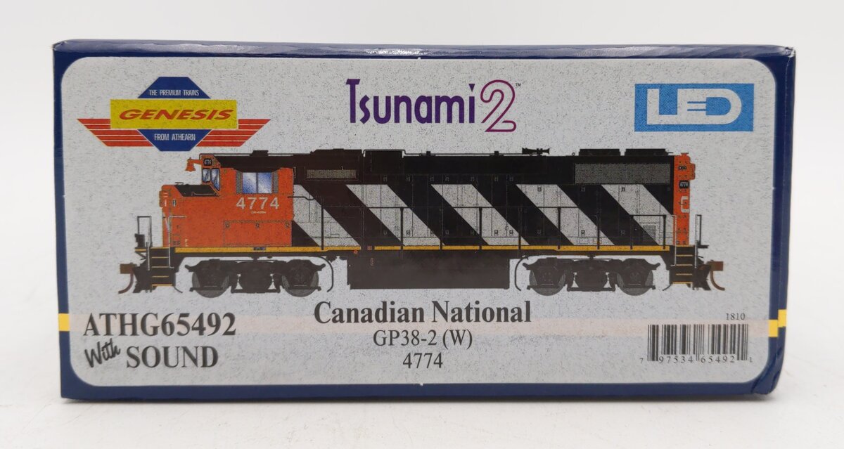 Athearn G65492 HO Canadian National GP38-2(W) GMD Diesel Locomotive #4774