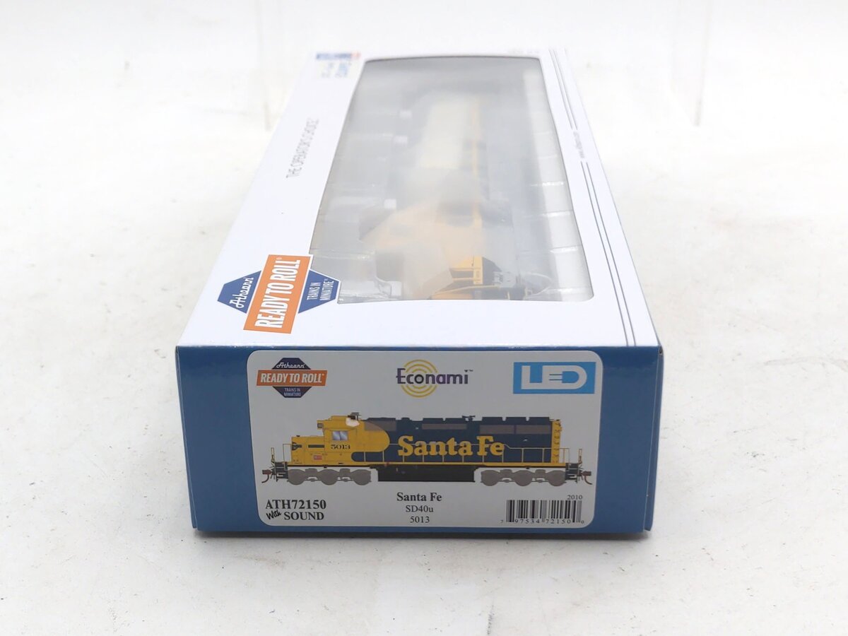 Athearn 72150 HO Atchison Topeka Santa Fe SD40u Diesel Locomotive #5013 w/DCC NIB