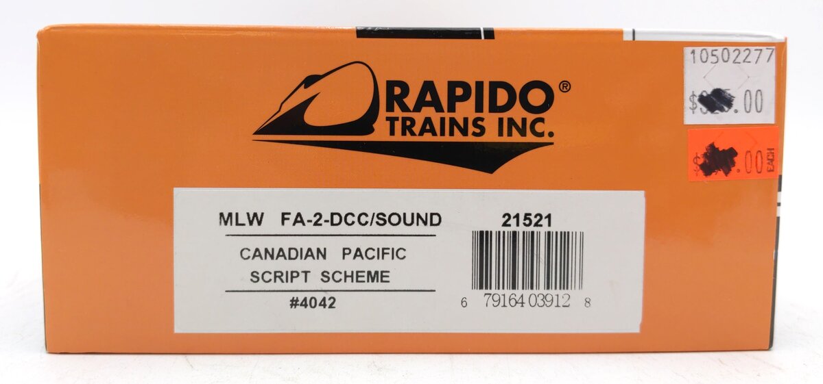 Rapido Trains 21521 HO Canadian Pacific FA-2 Diesel Engine #4042 w/Sound & DCC