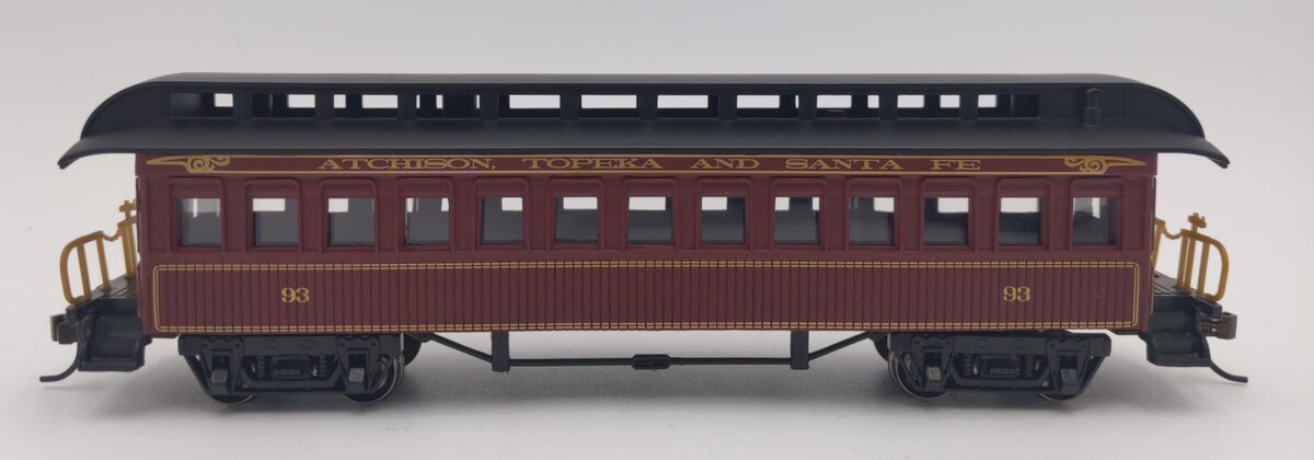 Bachmann 15104 HO Santa Fe Old-Time 1860-1880 Era Passenger Coach #93