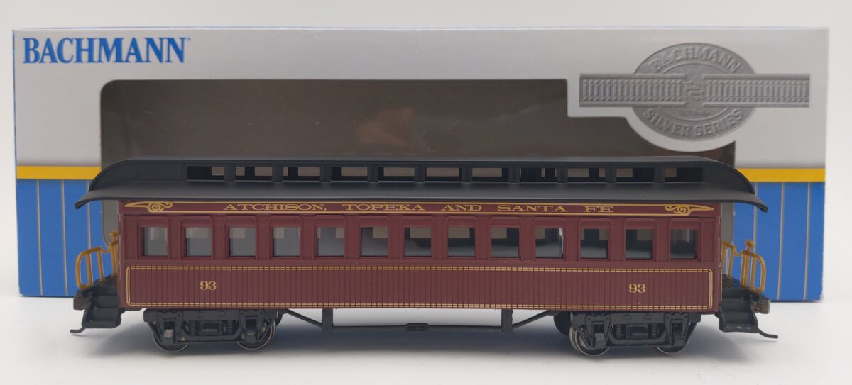 Bachmann 15104 HO Santa Fe Old-Time 1860-1880 Era Passenger Coach #93