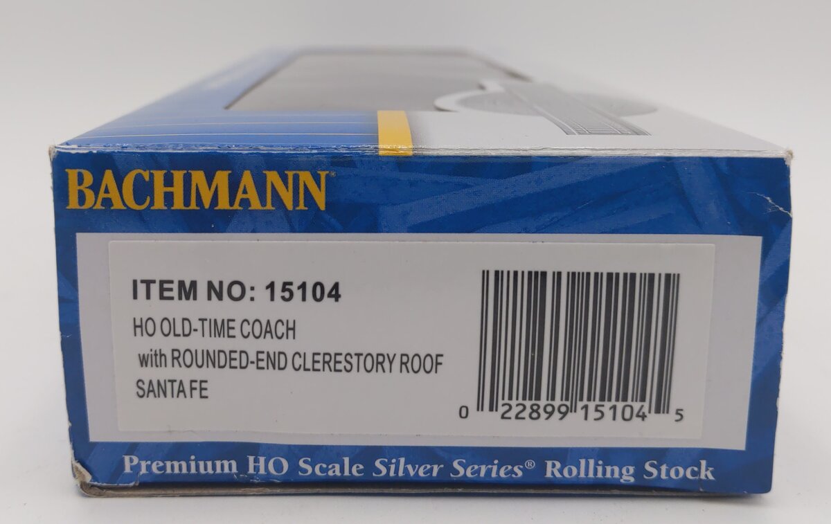 Bachmann 15104 HO Santa Fe Old-Time 1860-1880 Era Passenger Coach #93
