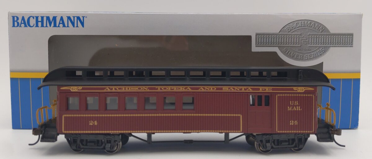 Bachmann 15204 HO Santa Fe 1860 - 1880 Era Passenger Combine Car #24