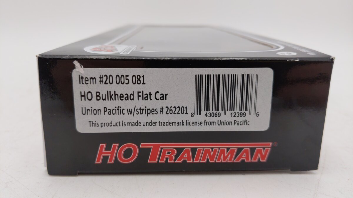 Atlas 20005081 HO Scale Bulkhead Union Pacific Flat Car #262201