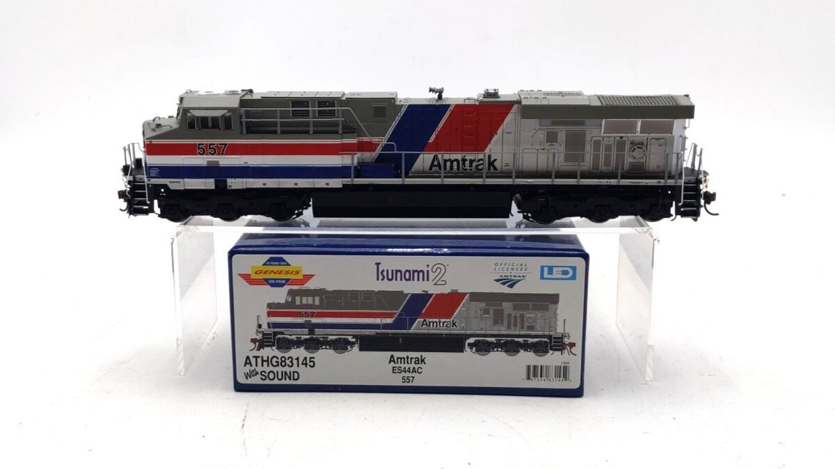 Athearn G83145 HO Scale Amtrak ES44AC Diesel Locomotive #557 w/DCC & Sound LN/Box