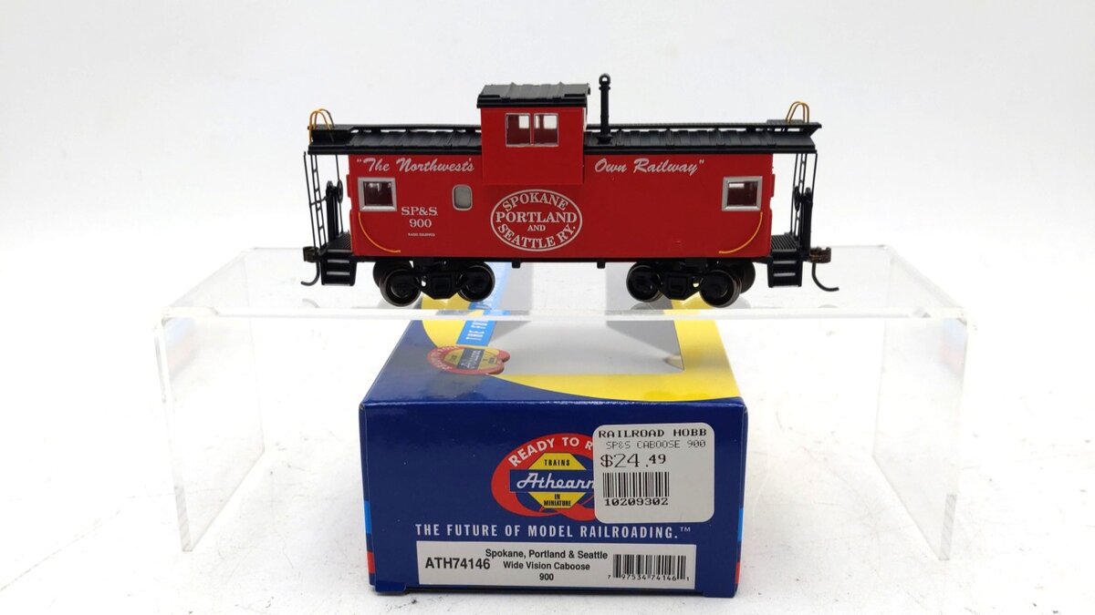 Athearn 74146 HO Scale Spokane Portland & Seattle Wide Vision Caboose #900 LN/Box