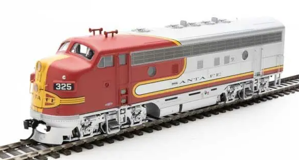 Walthers 910-19960 HO SF EMD F7 A-B Diesel Loco w/ ESU Sound & DCC #325L, #325A