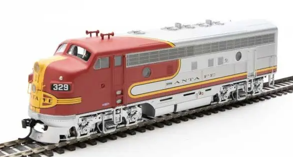 Walthers 910-19961 HO SF EMD F7 A-B Diesel Loco w/ ESU Sound & DCC #329L, #329A