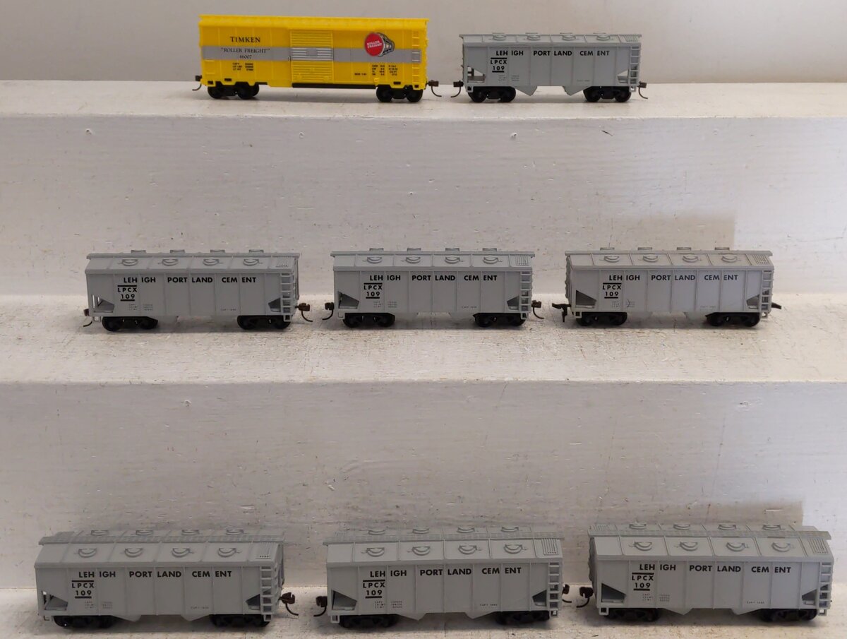 Model Power Assorted HO Lehigh Portland Cement &Timken Freight Cars [8] LN/Box