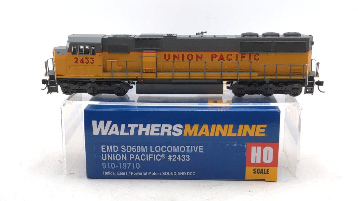 Walthers 910-19710 HO Scale Union Pacific EMD SD60M Diesel #2433 w/DCC & Sound