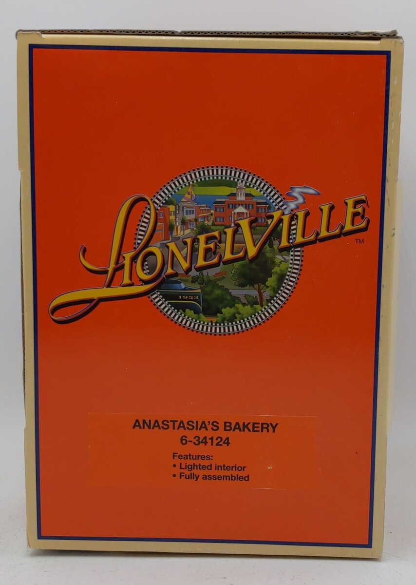 Lionel 6-34124 O Assembled Anastasia‘s Bakery Building LN/Box