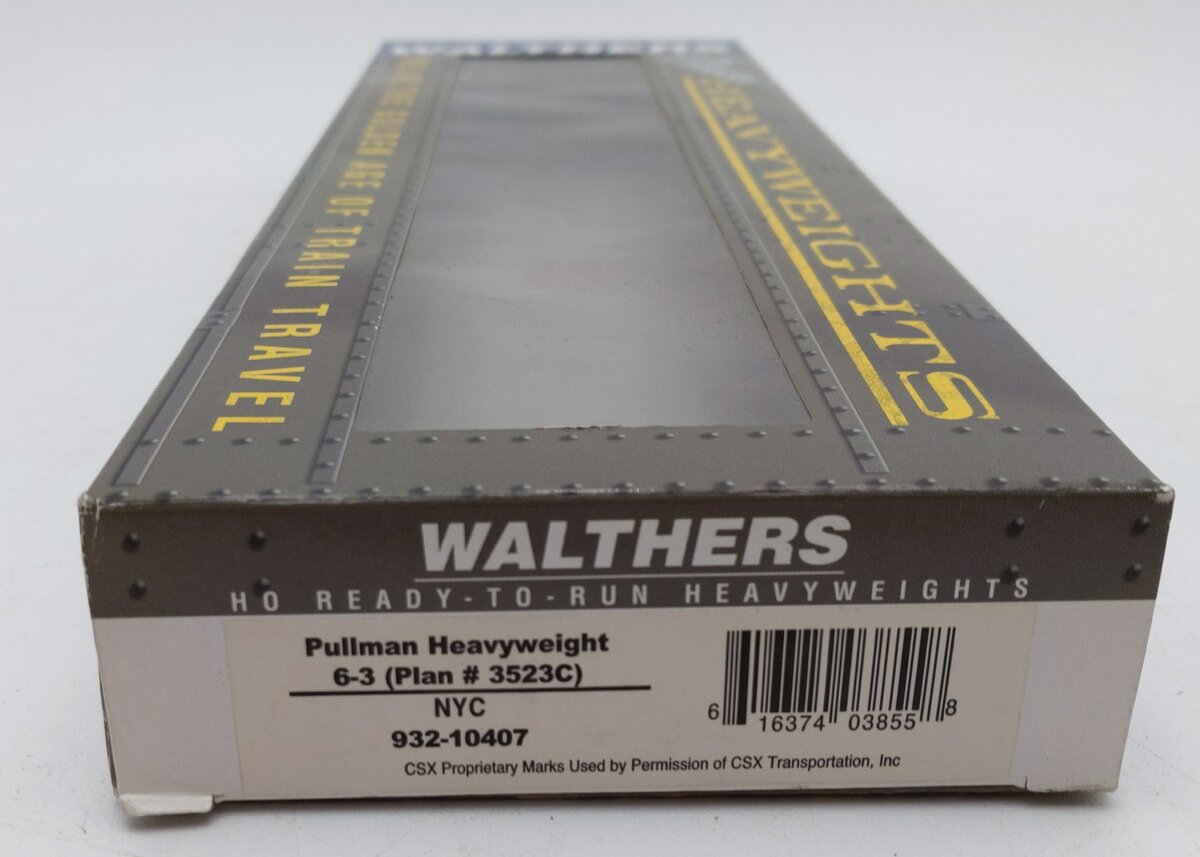 Walthers 932-10407 HO Scale NYC Pullman Heavyweight 6-3 Sleeper Car LN/Box