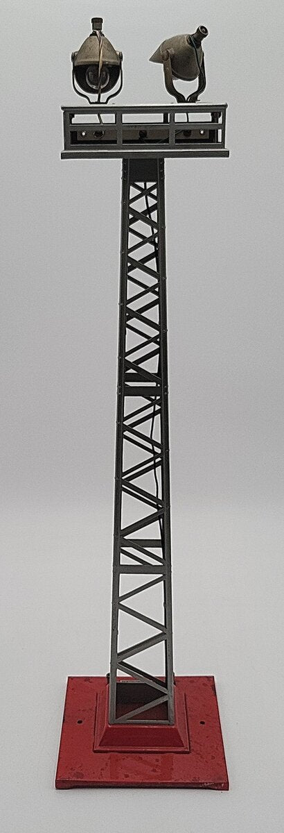 Lionel 92 Vintage Standard Gauge Tall Dual Light Floodlight Tower VG/Box