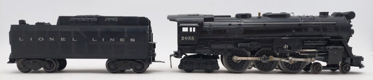 Lionel 2055 Vintage O 4-6-4 Hudson Steam Locomotive with 6026W Tender VG