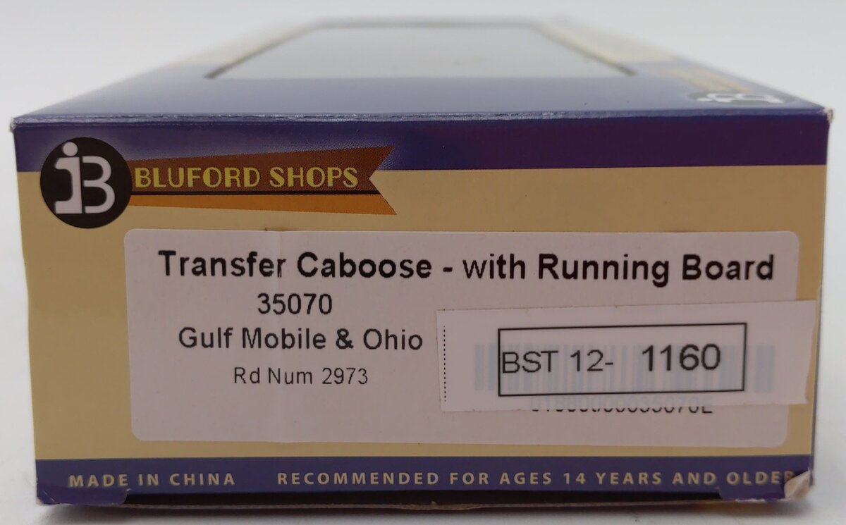 Bluford Shops 35070 GM&O Transfer Caboose #2973 LN/Box