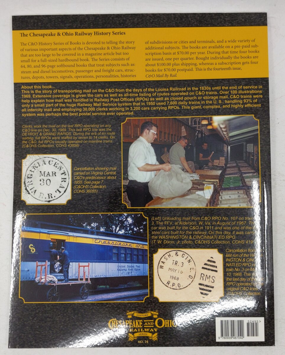 Chesapeake & Ohio History Series #14 Paperback Book By Thomas W. Dixon Jr. EX