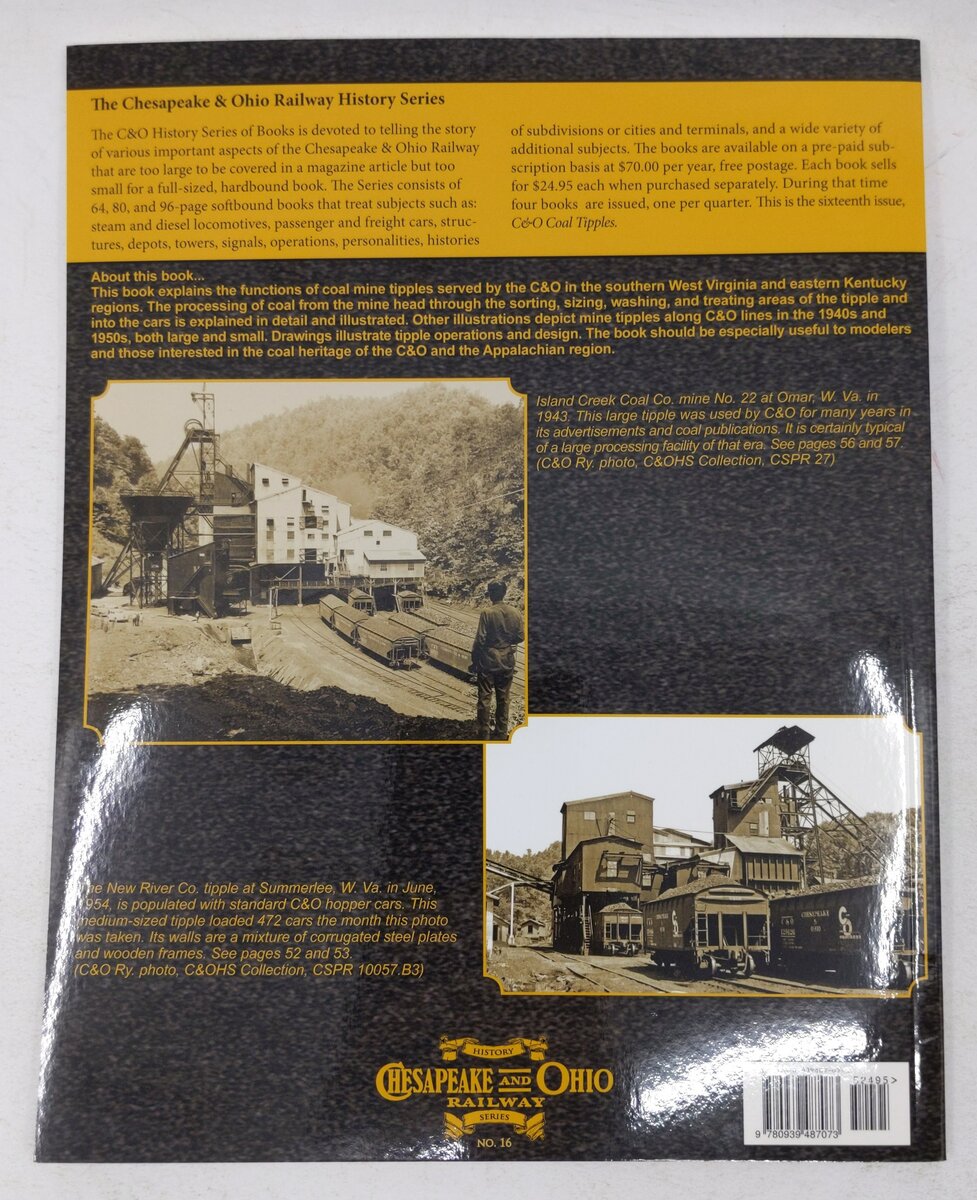 Chesapeake & Ohio Coal Tipples-Series Number 16 Paperback Book By Thomas W Dixon EX
