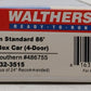 Walthers 932-3515 HO NS Pullman Standard 86' Hi-Cube Box Car #486755 LN/Box