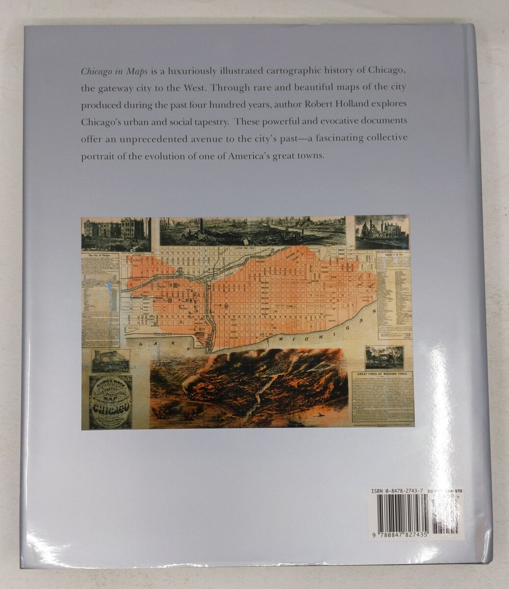 Chicago in Maps: 1612-2002 Hardcover Book By Robert A. Holland EX