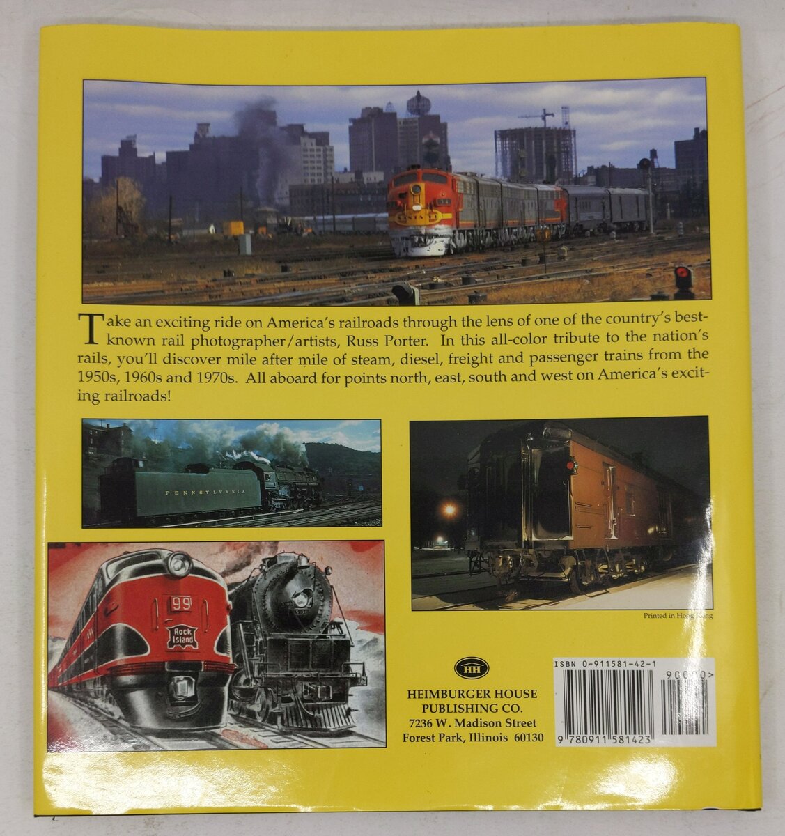 America's Rail Pictorial Hardcover Book By Russ Porter VG