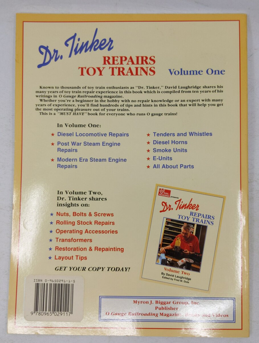 Dr Tinker Repairs Toy Train 1 Paperback Book By David Laughridge EX