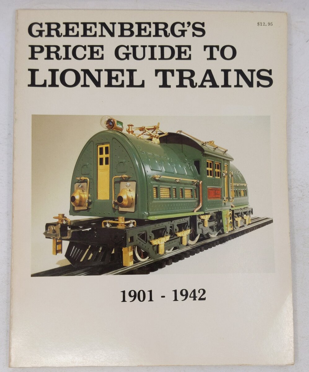 Greenberg's Price guide to Lionel trains, 1901-1942 Paperback Book VG