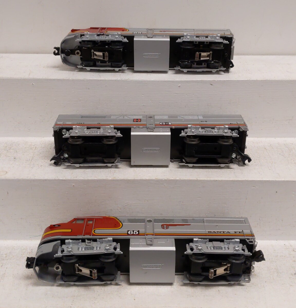 Williams 20910 O Gauge Santa Fe FA-1 Diesel Locomotive Custom ABA Set EX