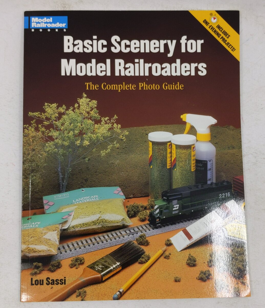 Basic Scenery for Model Railroaders Hardcover Book By Lou Sassi EX