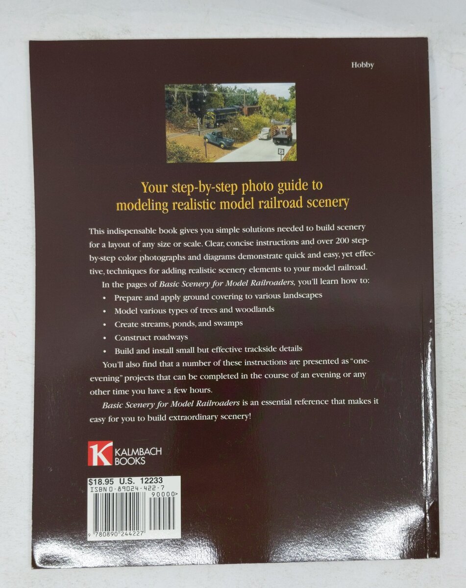 Basic Scenery for Model Railroaders Hardcover Book By Lou Sassi EX