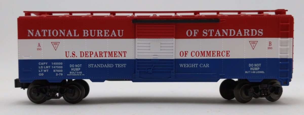 Lionel 6-52098 O Gauge TTOS-1996 U.S. Department Of Commerce Boxcar LN/Box