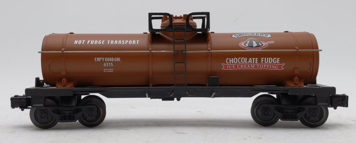 Lionel 7-99007 O Gauge Smuckers Fudge Single Dome Tank Car NIB