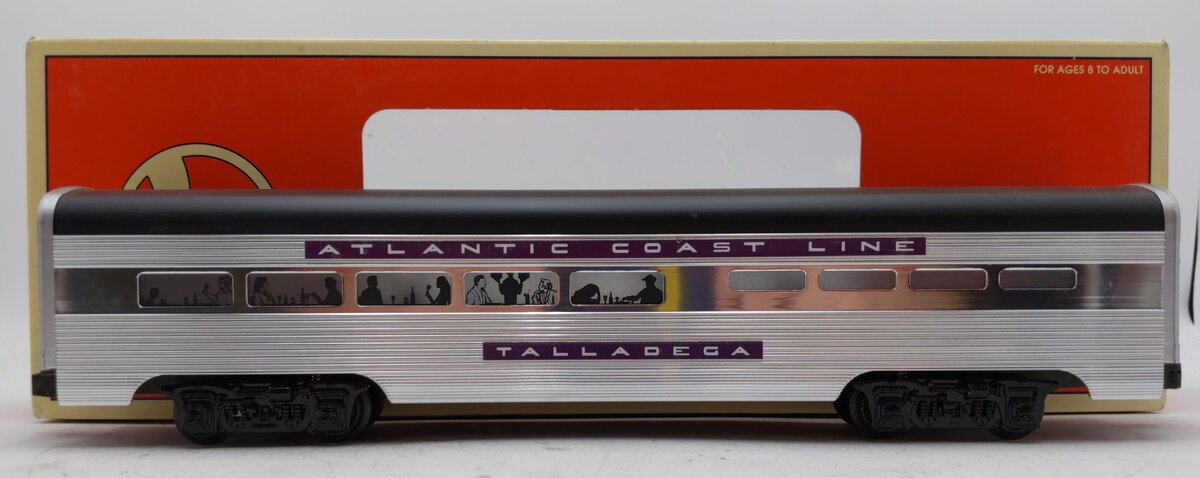 Lionel 6-19156 O Gauge Atlantic Coast Line "Talladega" Aluminum Dining Car NIB