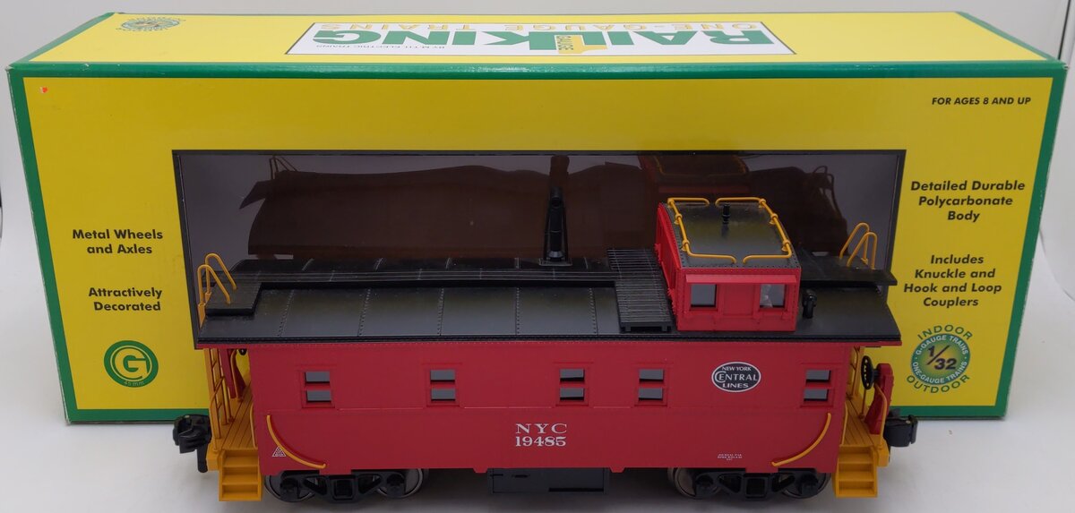 MTH 70-77013 G New York Central Offset Steel Caboose Car #19485