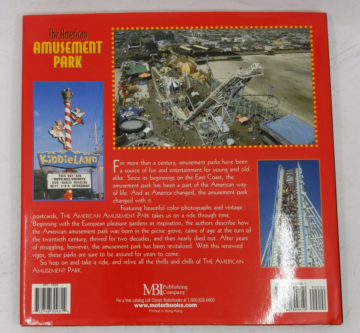 The American Amusement Park Hardcover Book By Dale Samuelson, Wendy Yegoiants EX