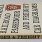 Pennsylvania Railroad Passenger and Freight Car Diagrams Paperback Book VG