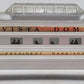 Lionel 2522 Vintage O President Harrison Gold Strip Aluminum Vista Dome Car VG