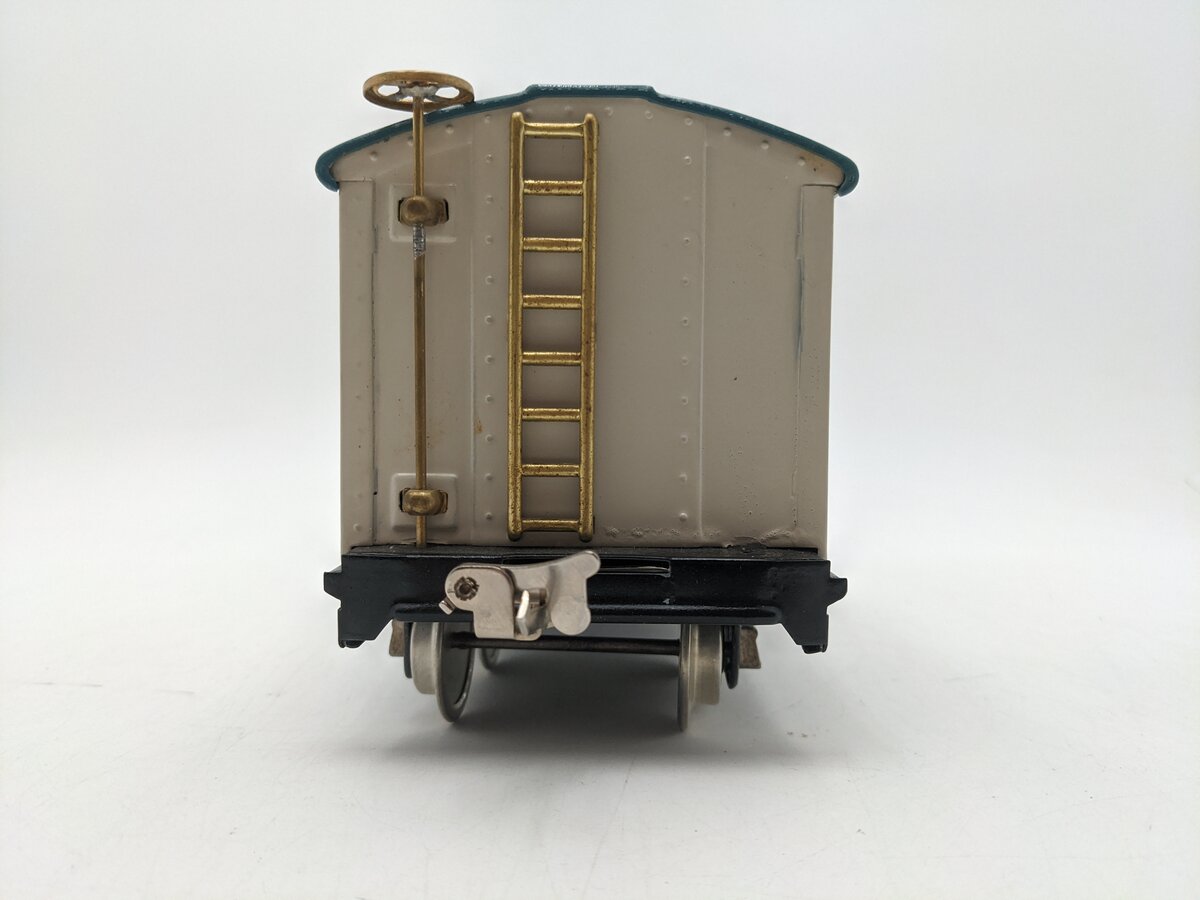 Lionel 514 Vintage Standard Gauge Tinplate Ivory/Peacock Refrigerator Car