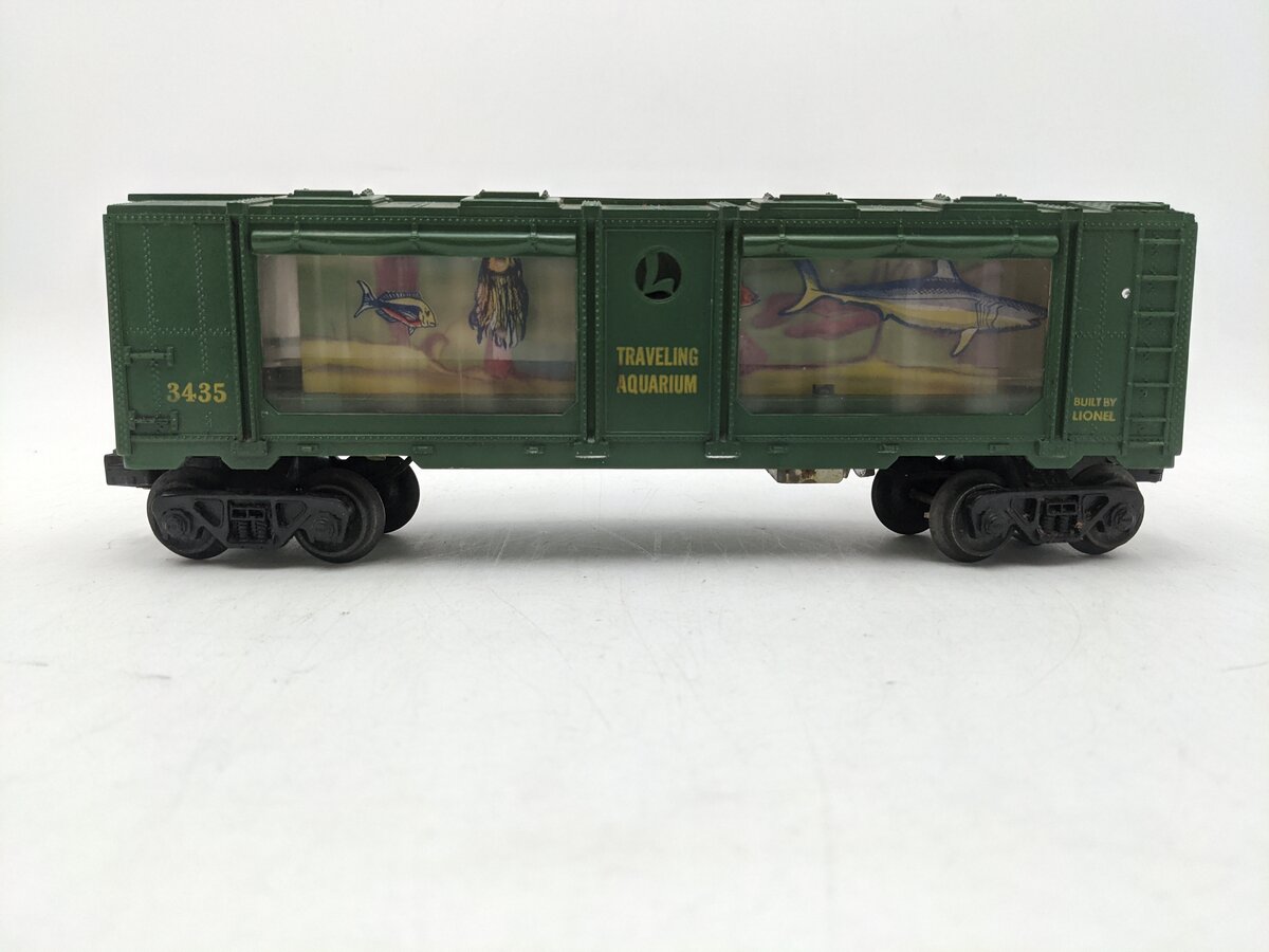 Lionel 3435 Vintage O Operating Traveling Aquarium Car VG