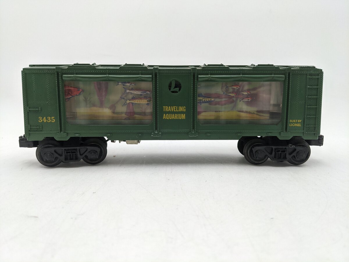 Lionel 3435 Vintage O Operating Traveling Aquarium Car VG
