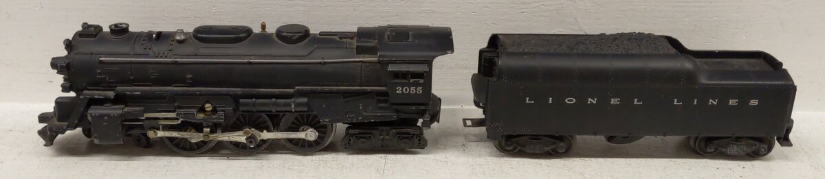 Lionel 2055 Vintage O 4-6-4 Hudson Steam Locomotive with 6026W Tender VG
