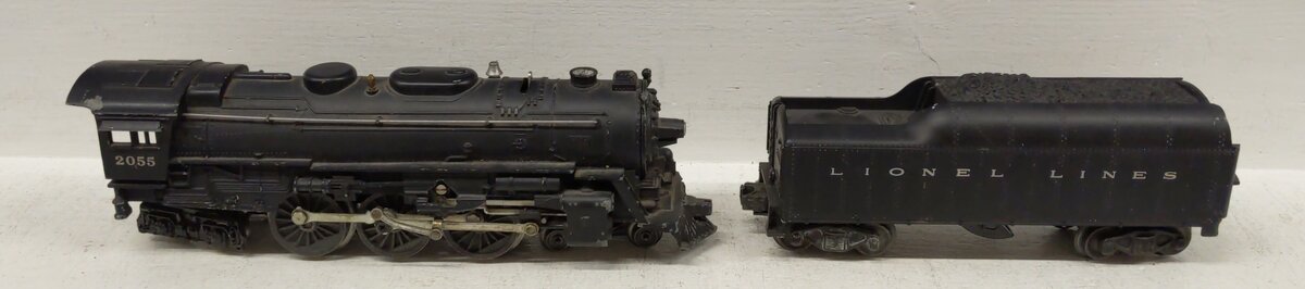 Lionel 2055 Vintage O 4-6-4 Hudson Steam Locomotive with 6026W Tender VG