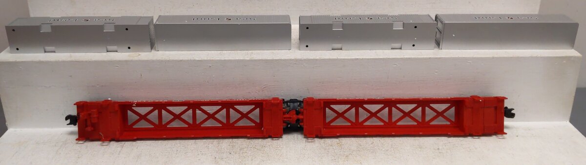 Lionel 6-16936 O Gauge Susquehanna Sea Land Maxi-Stack Flatcar EX/Box