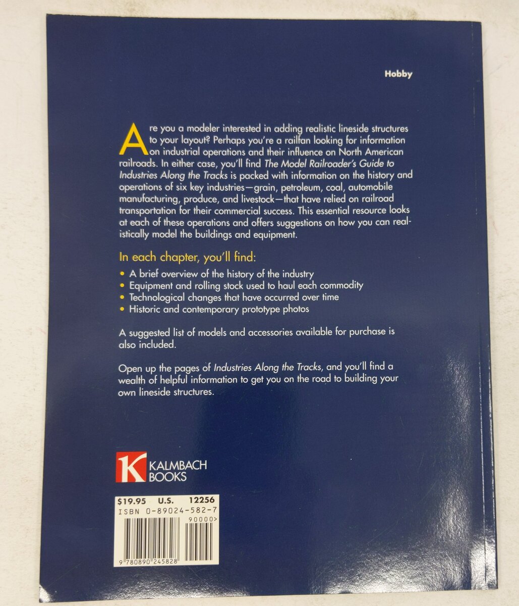The Model Railroader's Guide to Industries Along the Tracks Paperback Book VG